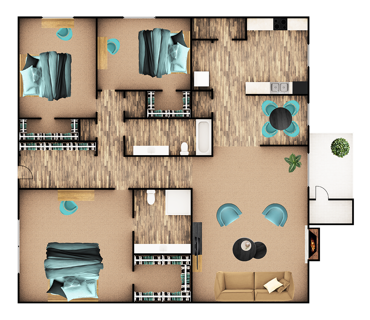 1050 S. Longmore 1-3 Beds Apartment for Rent - Photo Gallery 37